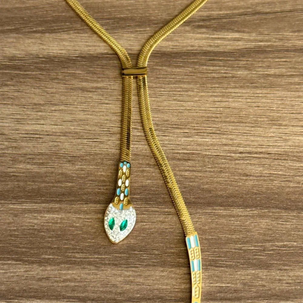 Snake necklace Q718 - Picture 4 of 6